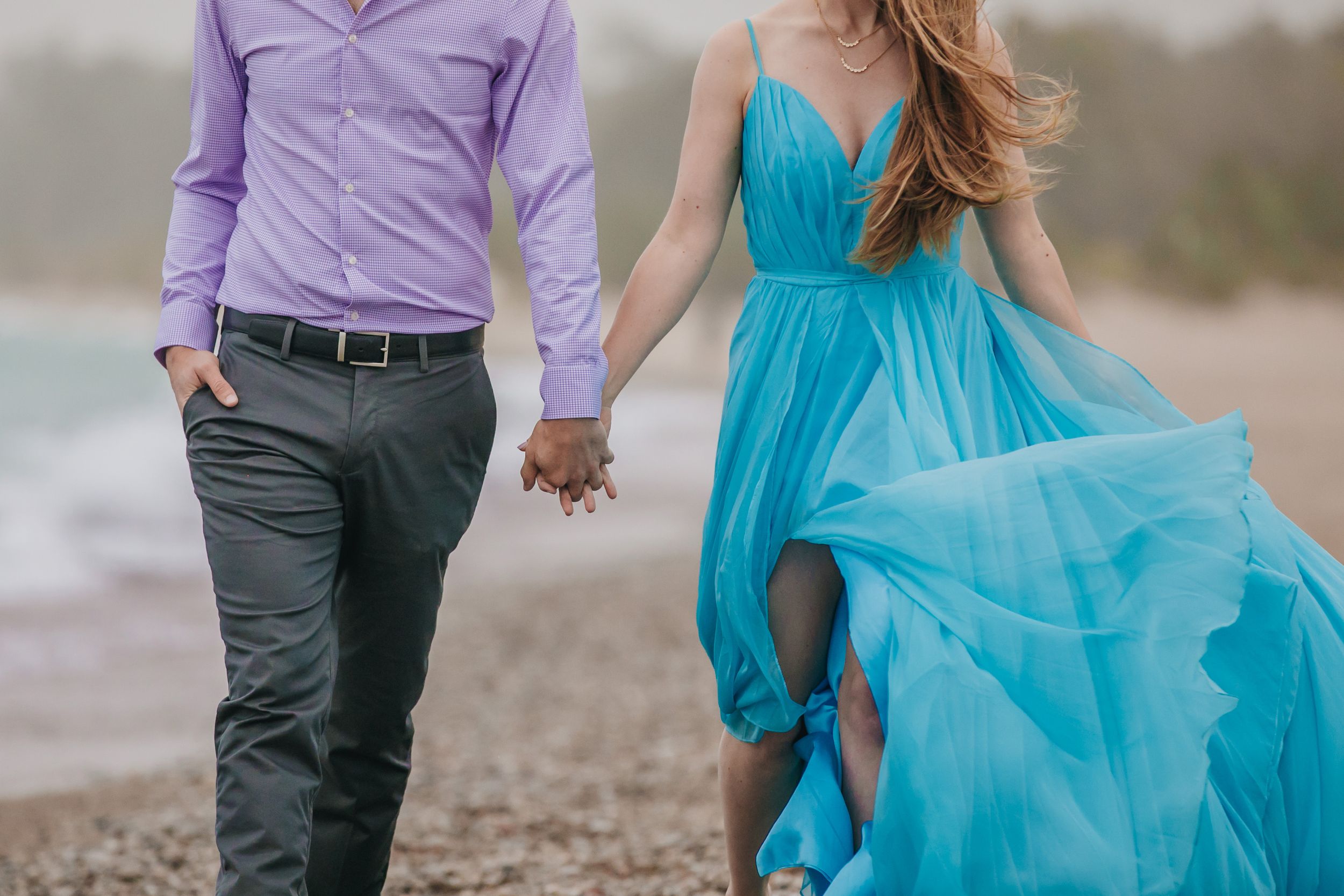 Grand Bend Beach Ontario engagement photos by Shawn Van Daele