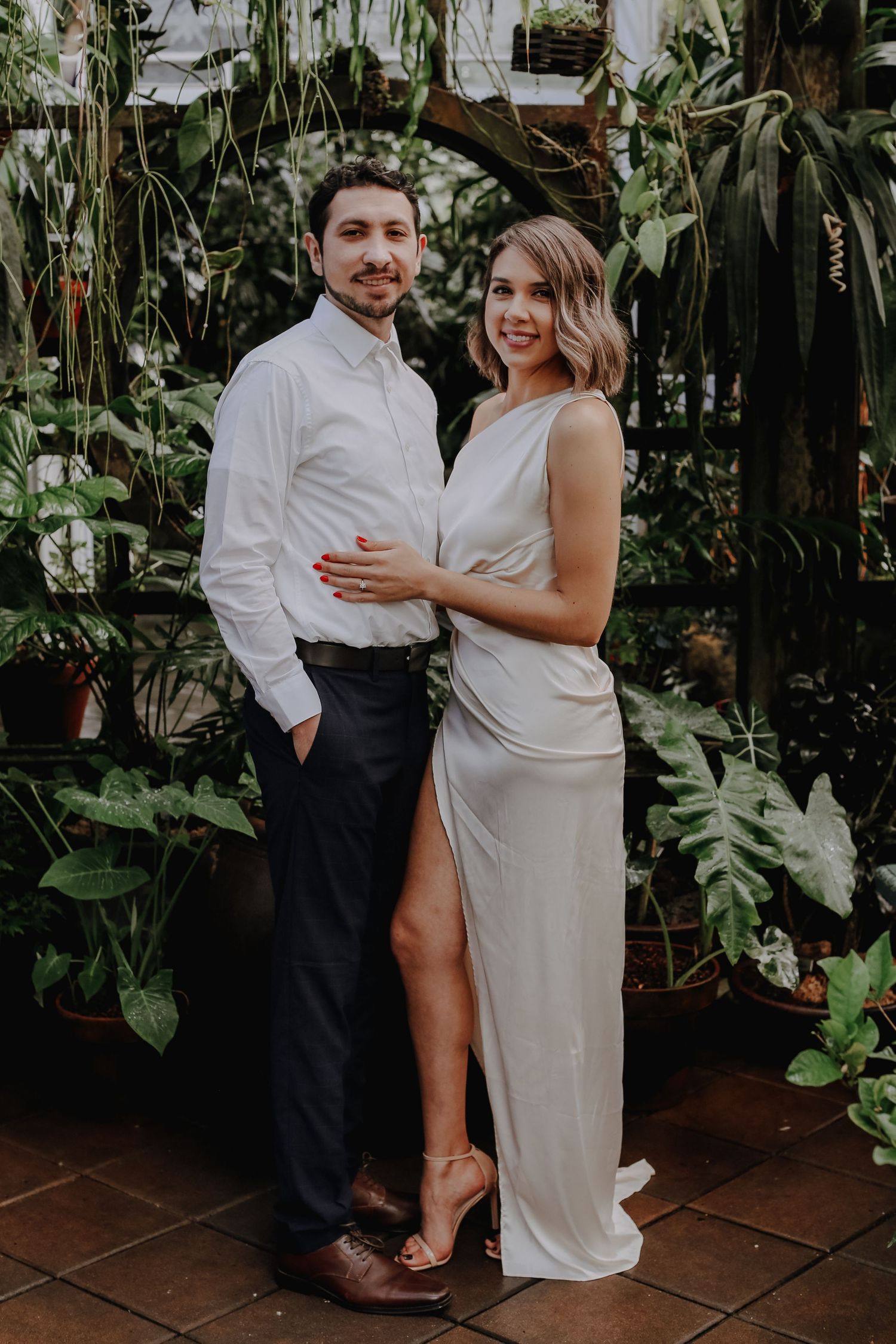 san francisco engagement session, conservatory of flowers engagement session, san francisco engagement photographer