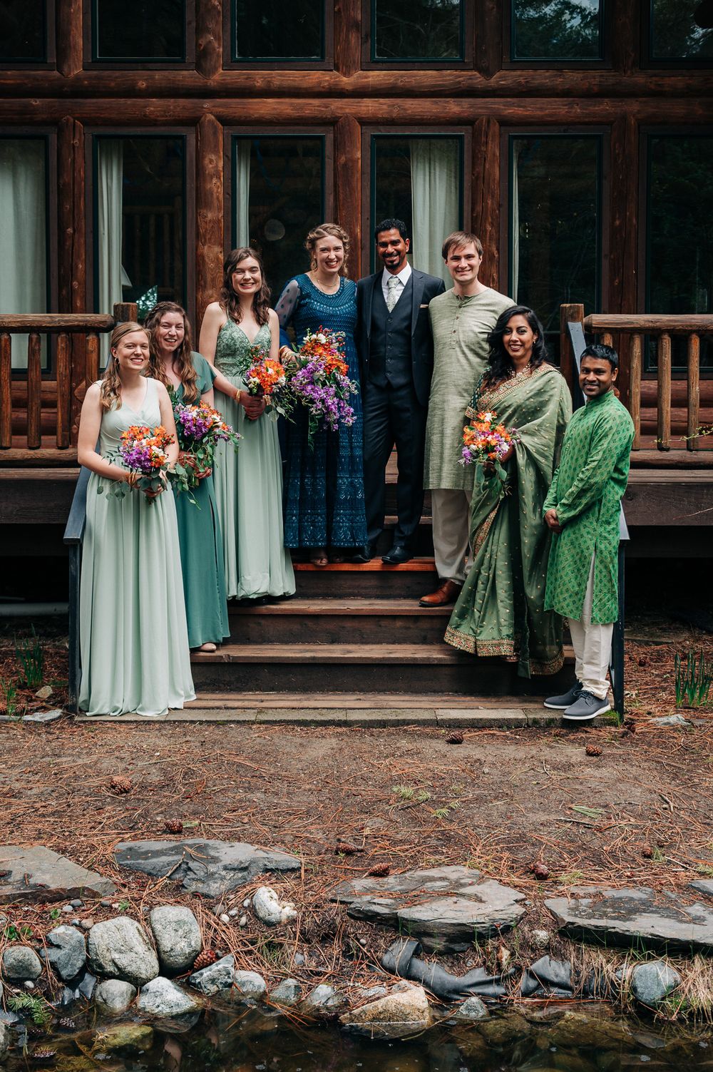 Multi-cultural outdoor wedding in Leavenworth, WA