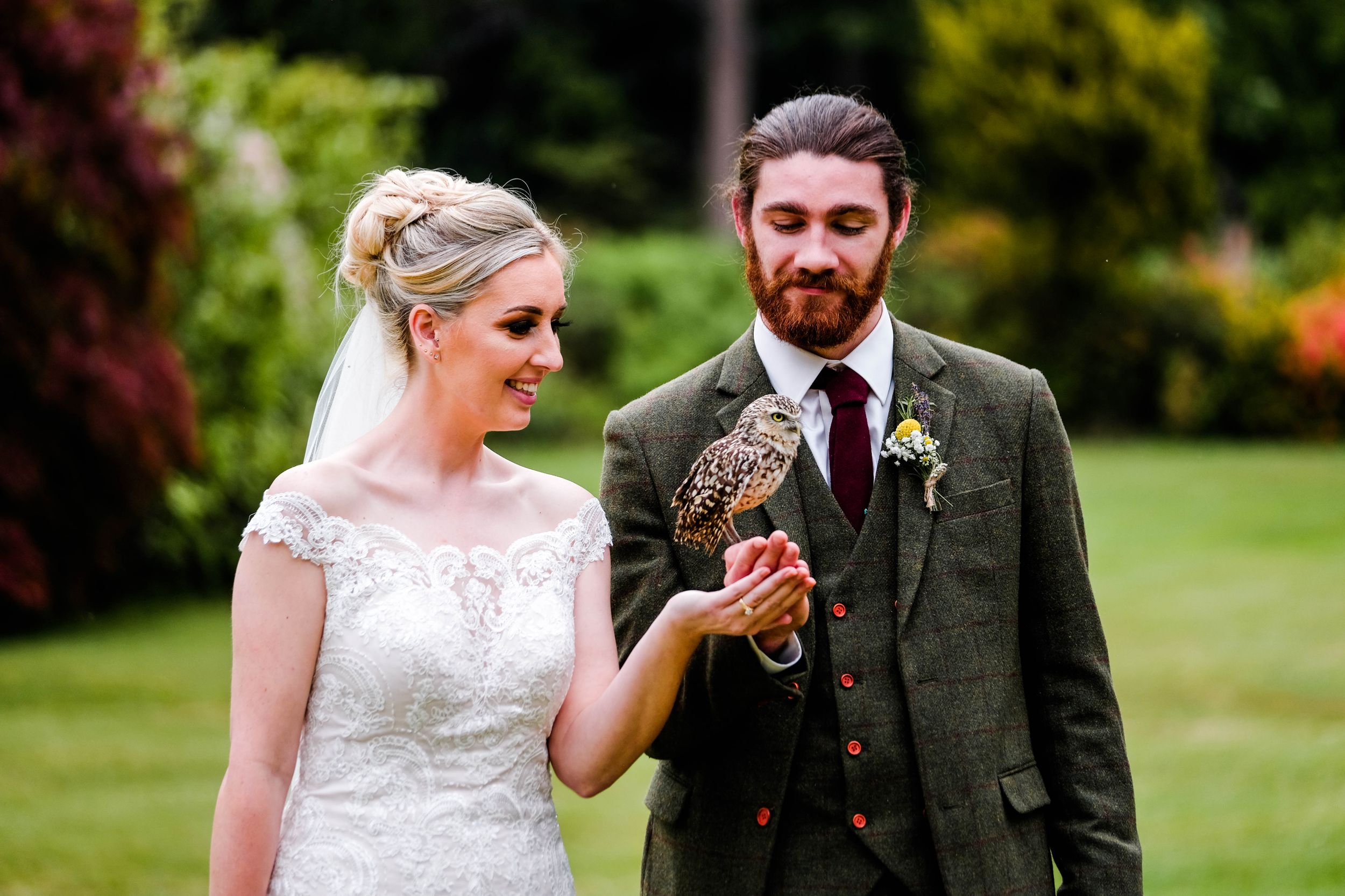 Chelsea Cannar Photography - Lake district wedding photographer, natural and relaxed coverage - Owl display
