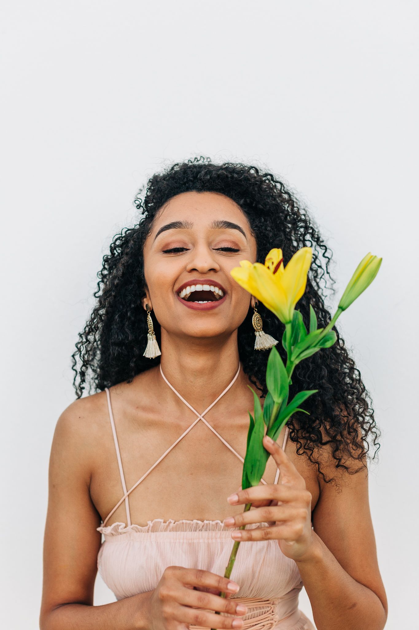 Model with Flowers Portrait Photography in Riverside Florida by Barry Mickler