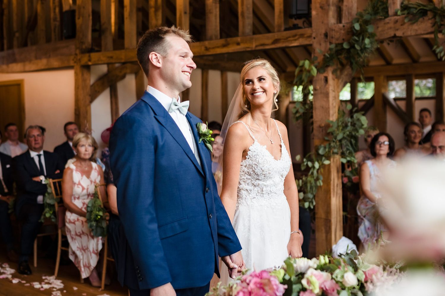 bride groom wedding ceremony blake hall essex