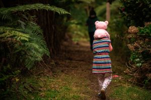 Family of three at Doongalla by Melbourne family photographer Kate Cashin.