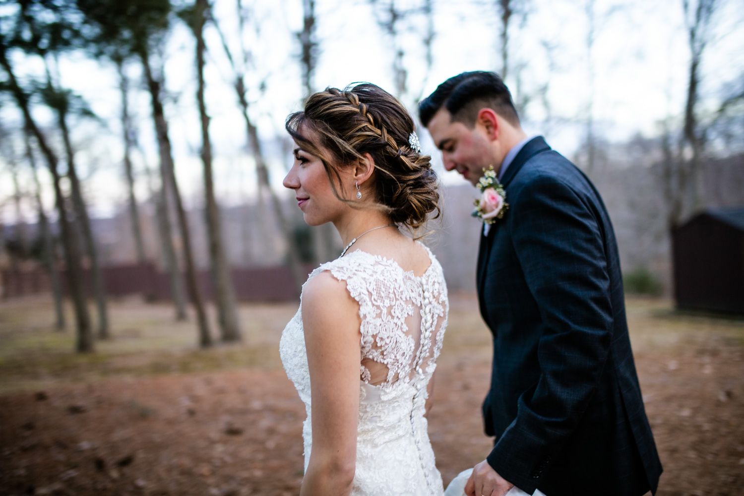 Pavilion at Crystal Lake winter wedding, Middletown, Connecticut