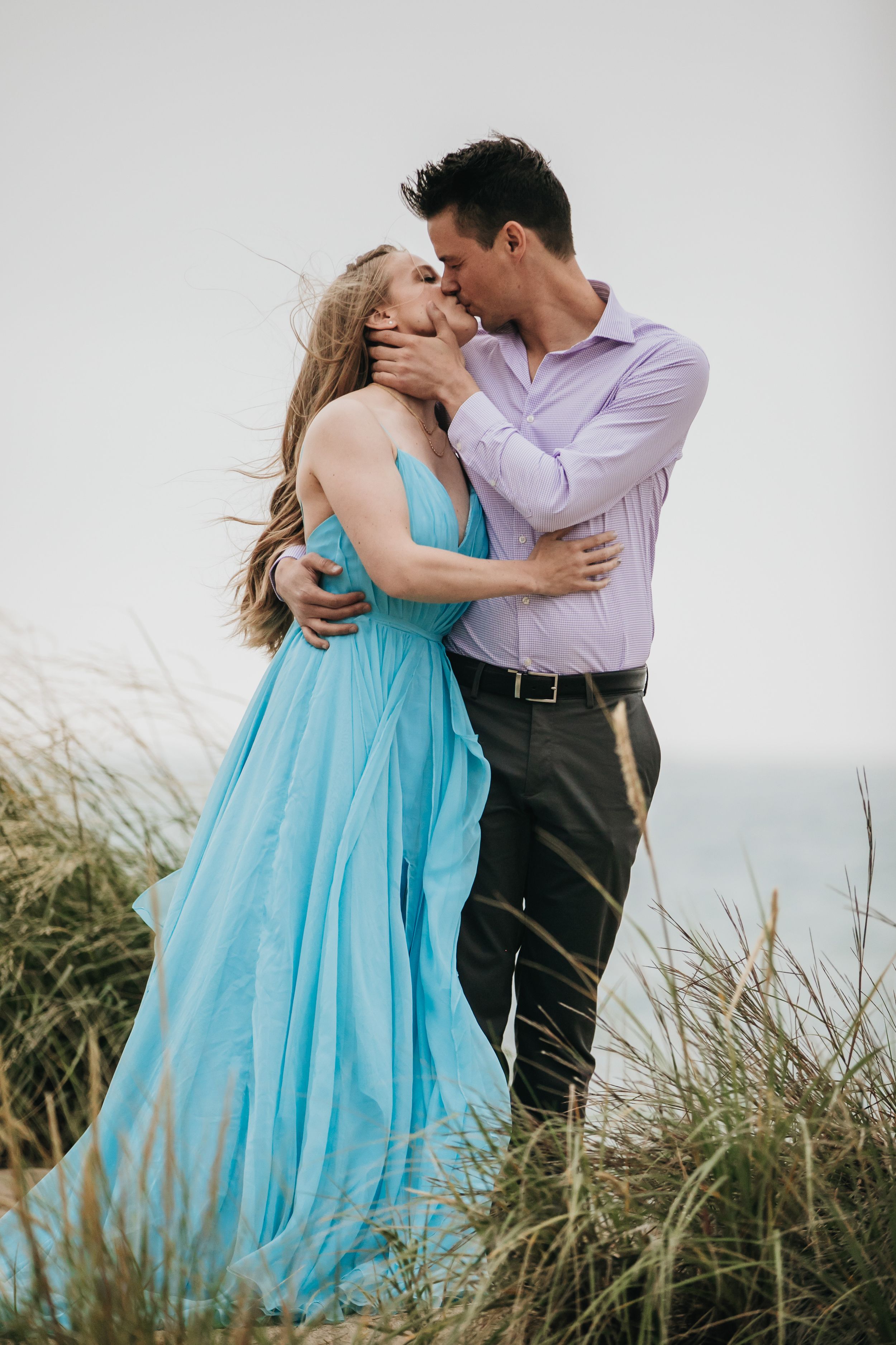 Grand Bend Beach Ontario engagement photos by Shawn Van Daele