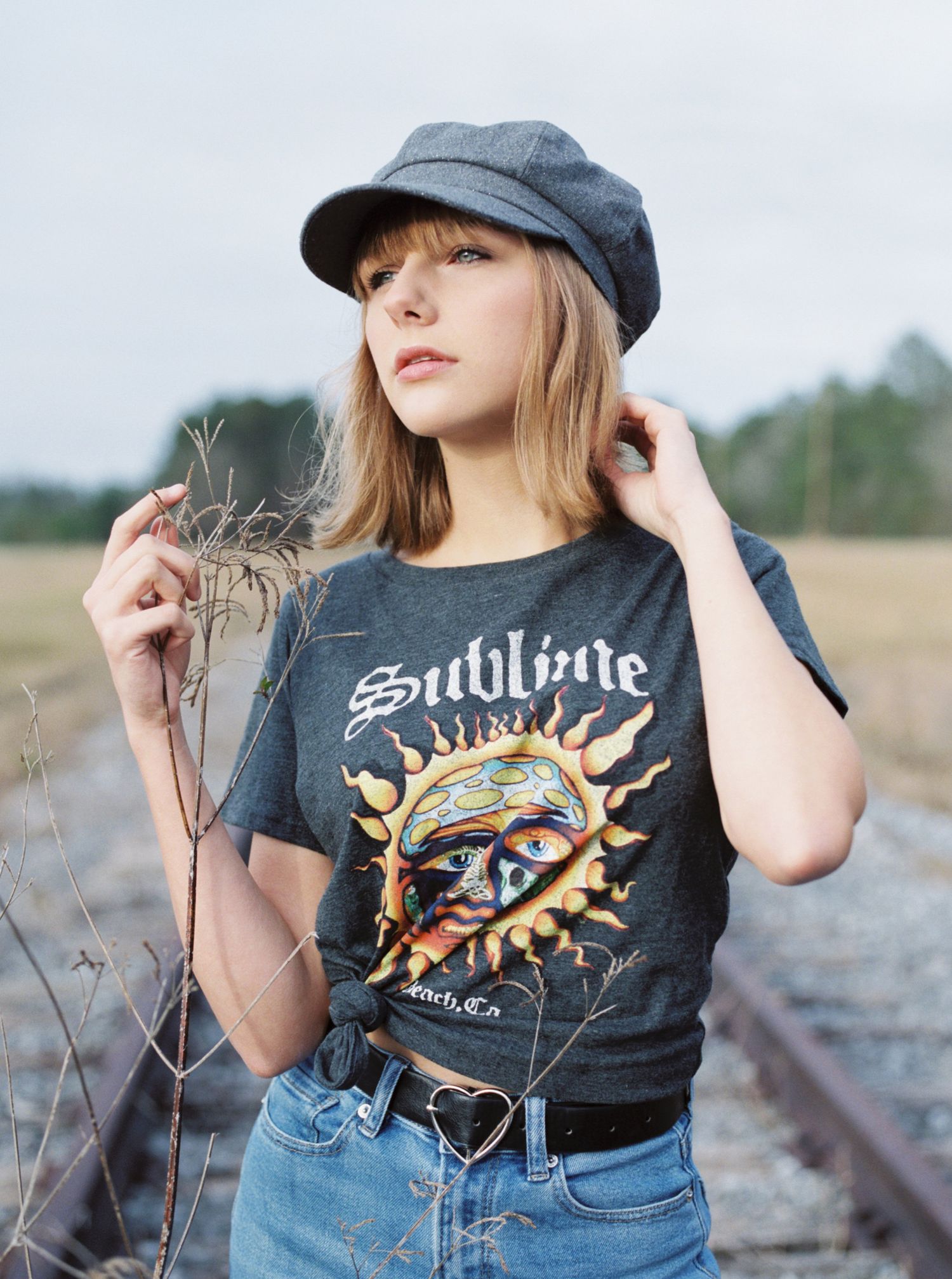 Louisiana family portrait of a teen in an industrial park in Bogalusa