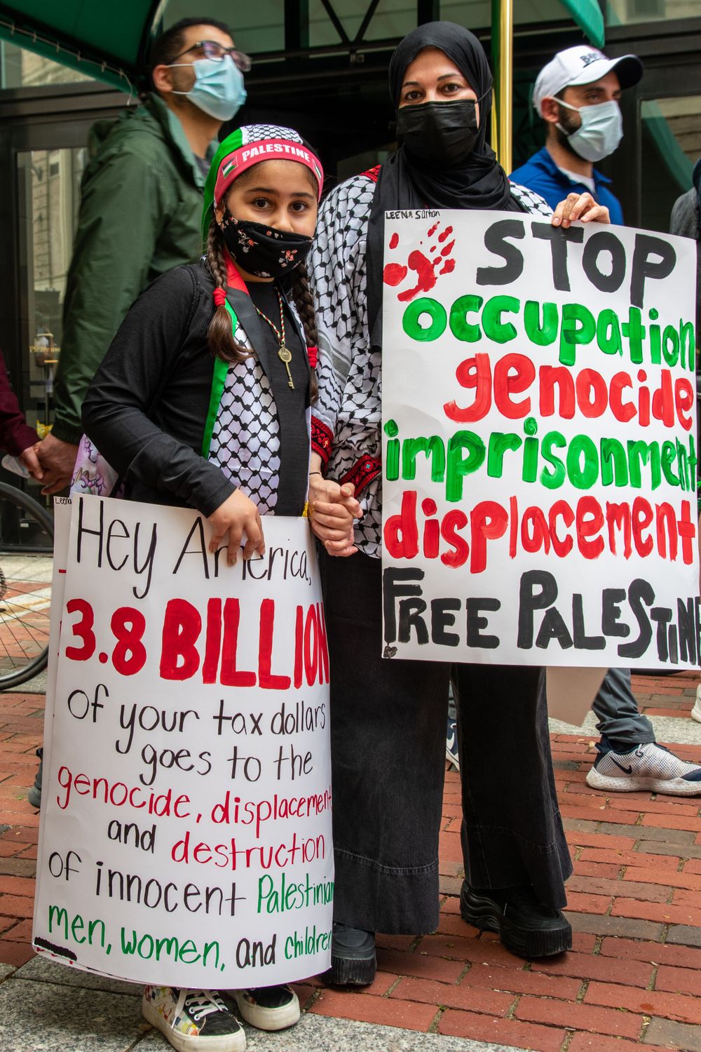 Free Palestine, Boston Protest Against The Israeli Occupation & Genocide of Palestine