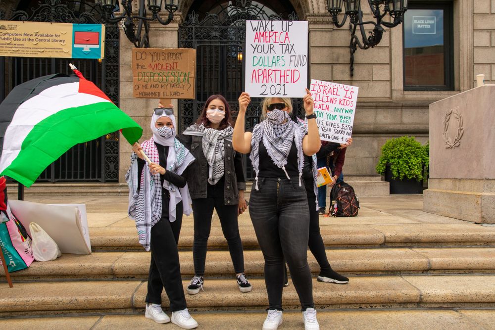 Free Palestine, Boston Protest Against The Israeli Occupation & Genocide of Palestine