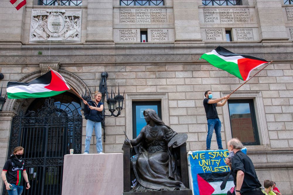 Free Palestine, Boston Protest Against The Israeli Occupation & Genocide of Palestine