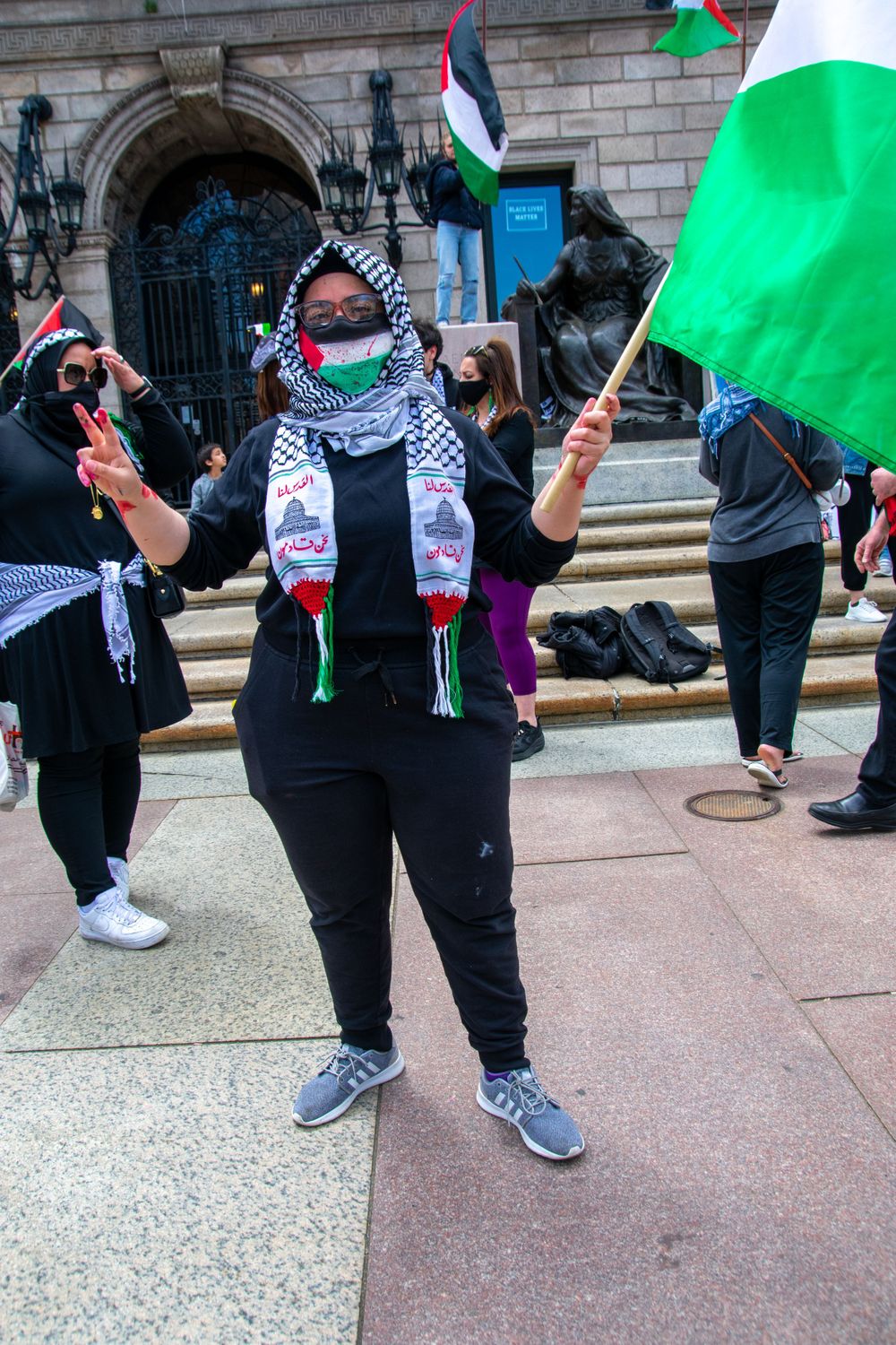 Free Palestine, Boston Protest Against The Israeli Occupation & Genocide of Palestine
