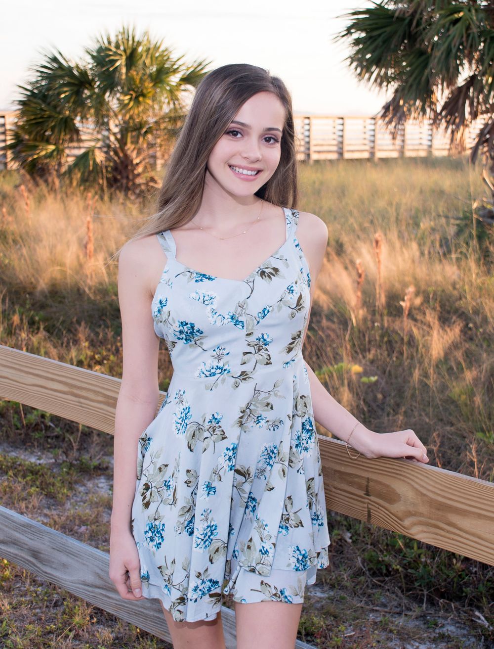 Female Senior photo outdoors by Kathleen Hall Photography