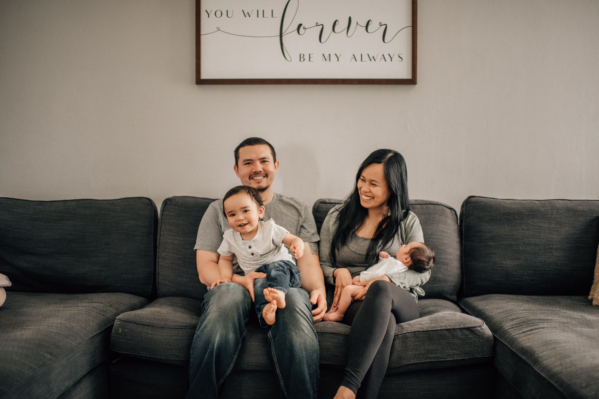 A family of four