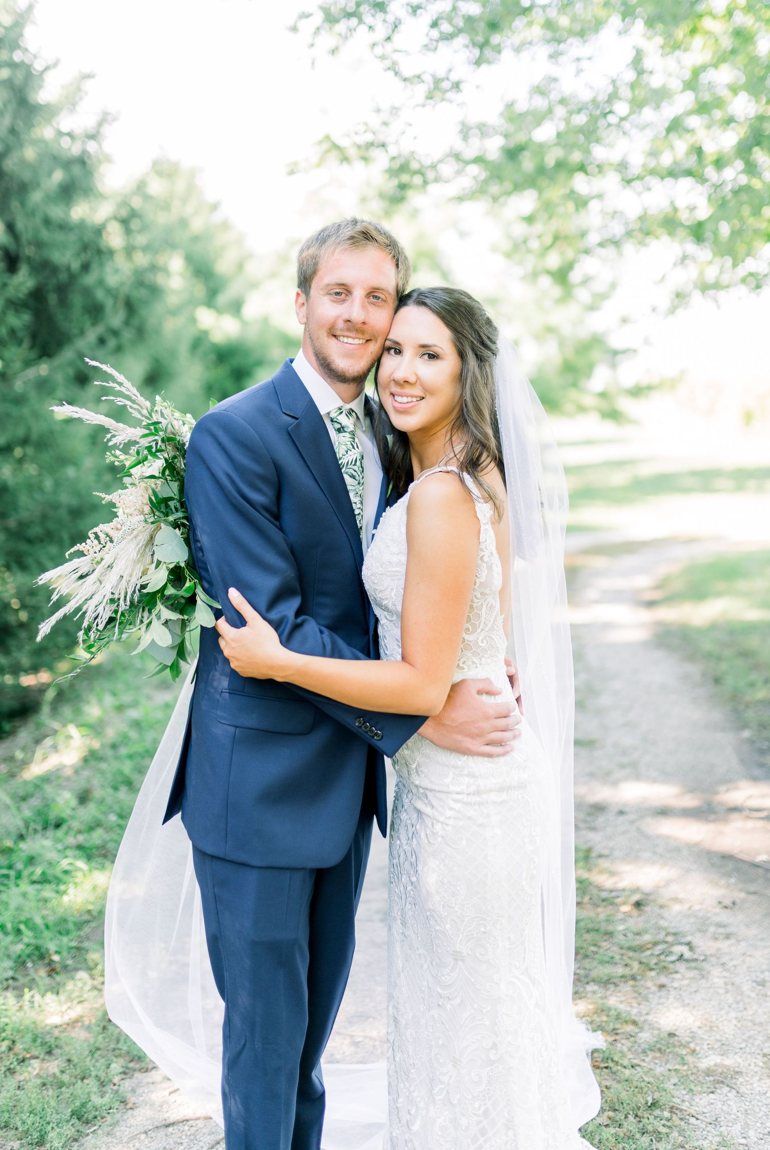 Vineyard photos with white willow events at Prairie Moon Winery wedding in Ames, Iowa