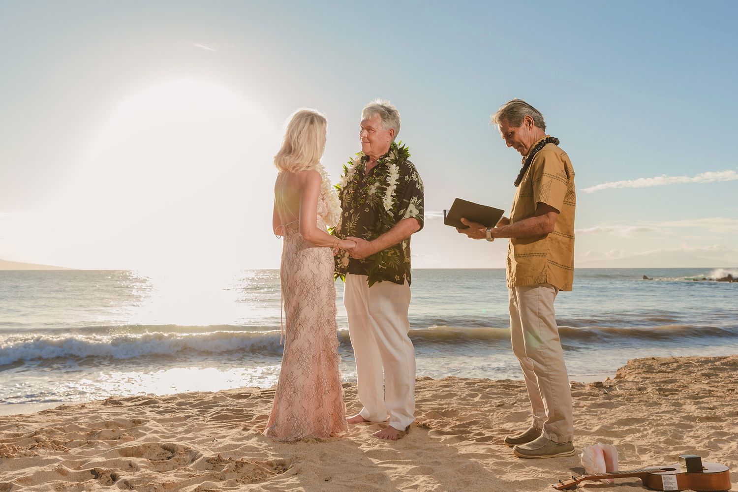 Maui Beach Wedding with Officiant