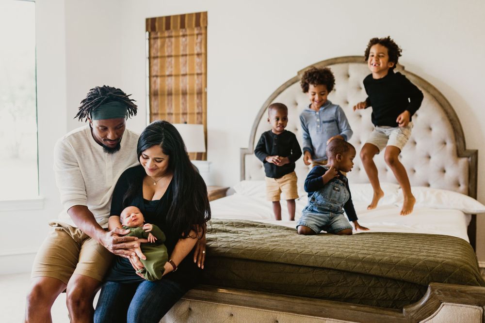 plano lifestyle newborn photographer fun in home brothers