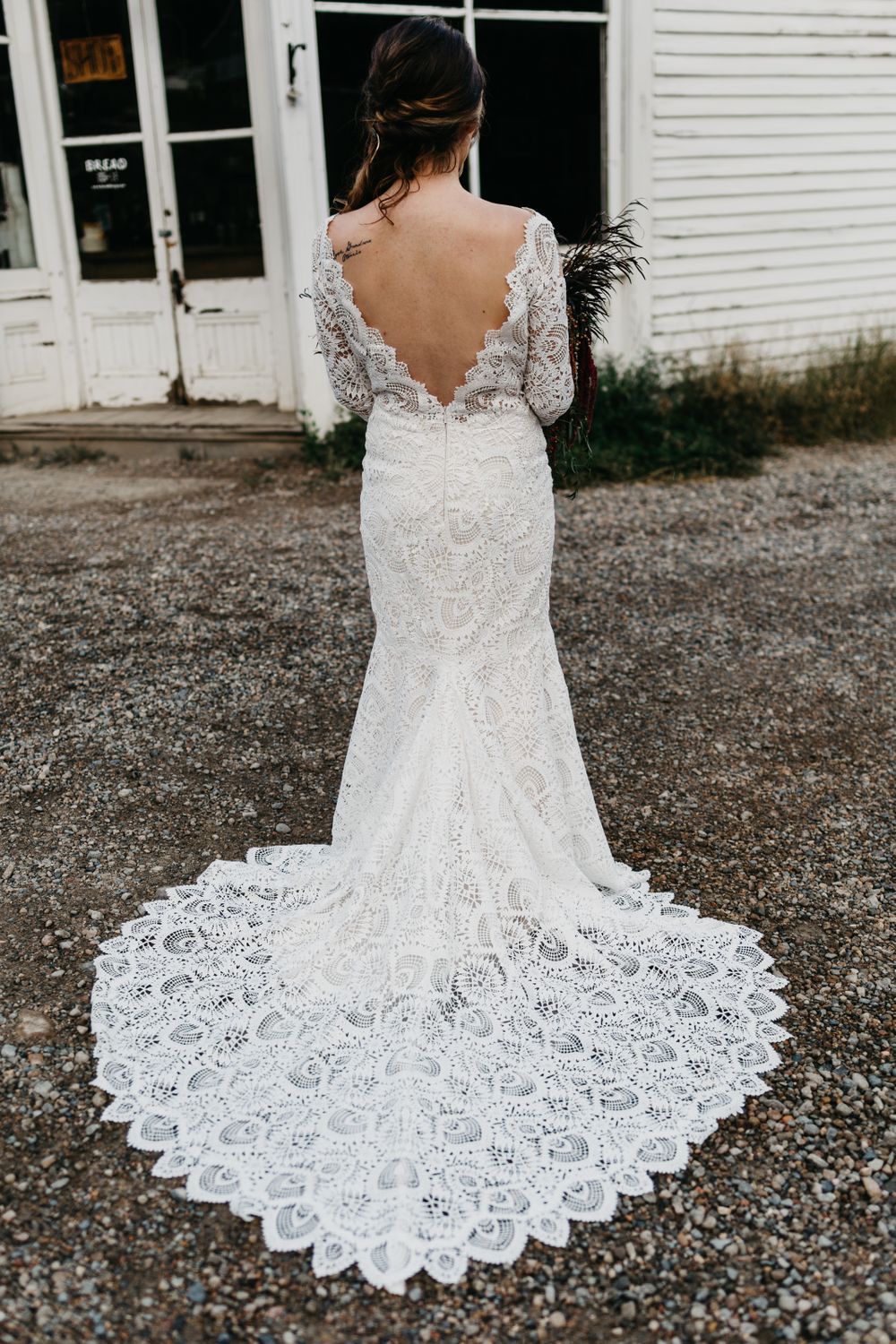 Boho Bread Bar Wedding Bride Silver Plume Colorado