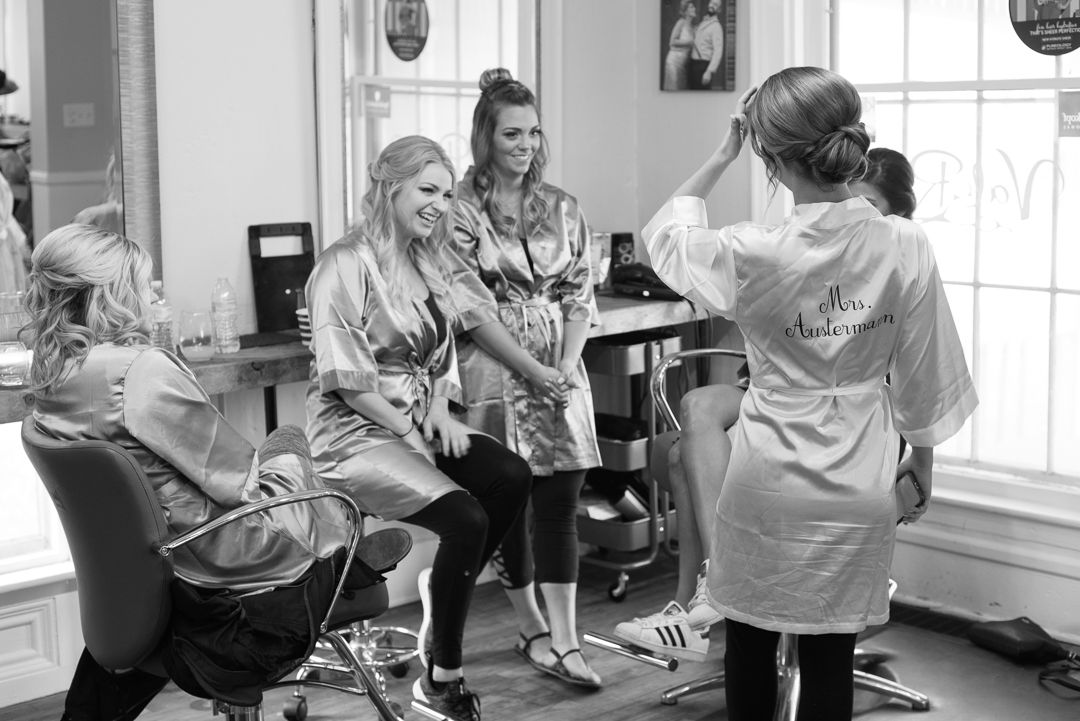 Valor Salon wedding hair makeup stylists oxford lake orion mi bridal party photography michigan local photographer
