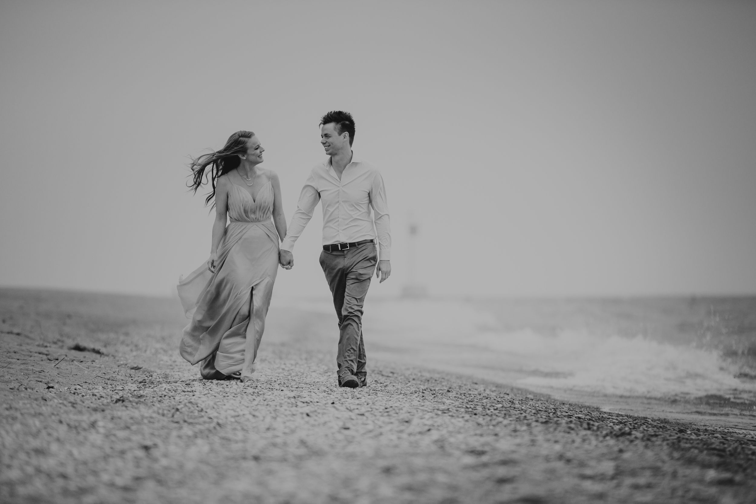 Grand Bend Beach Ontario engagement photos by Shawn Van Daele