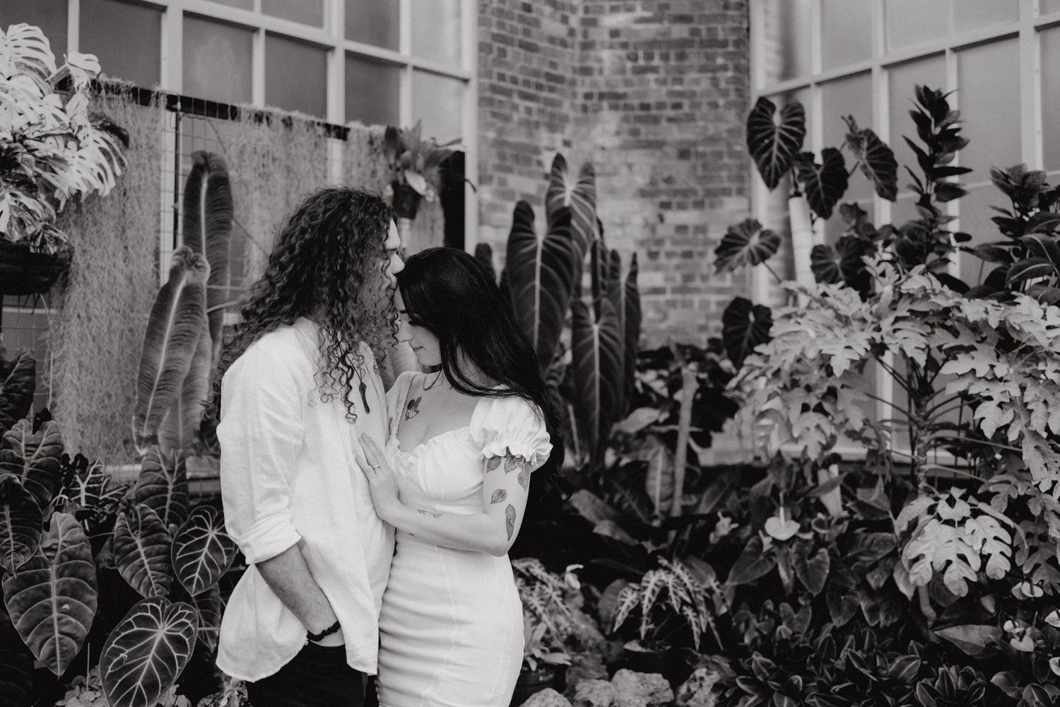 Couple in their engagement shoot in Winter Gardens with Apertured Media-Auckland Wedding Photographer