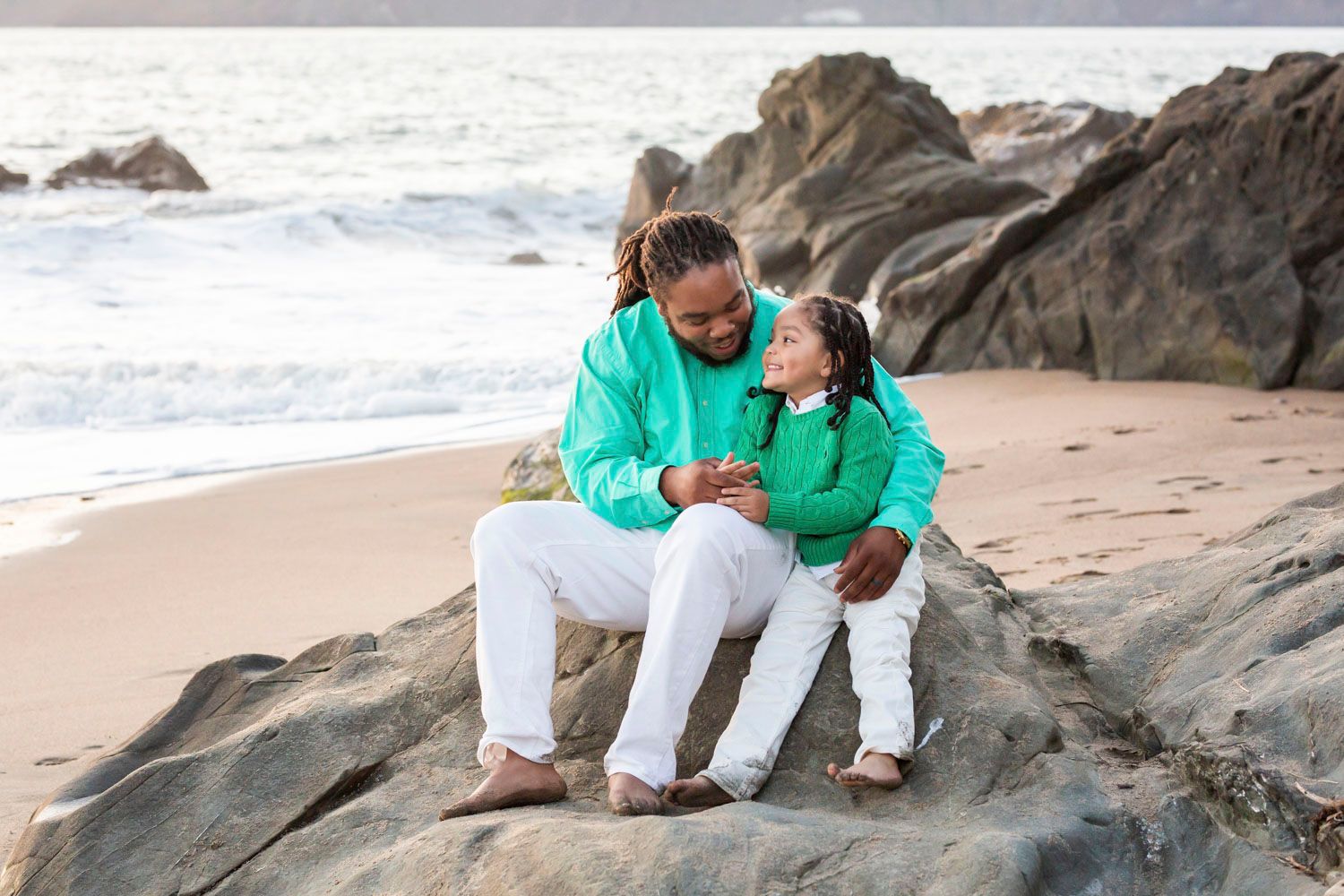 family dad son baker beach black photographer bay area san francisco sacramento brandi rollins wild family photography
