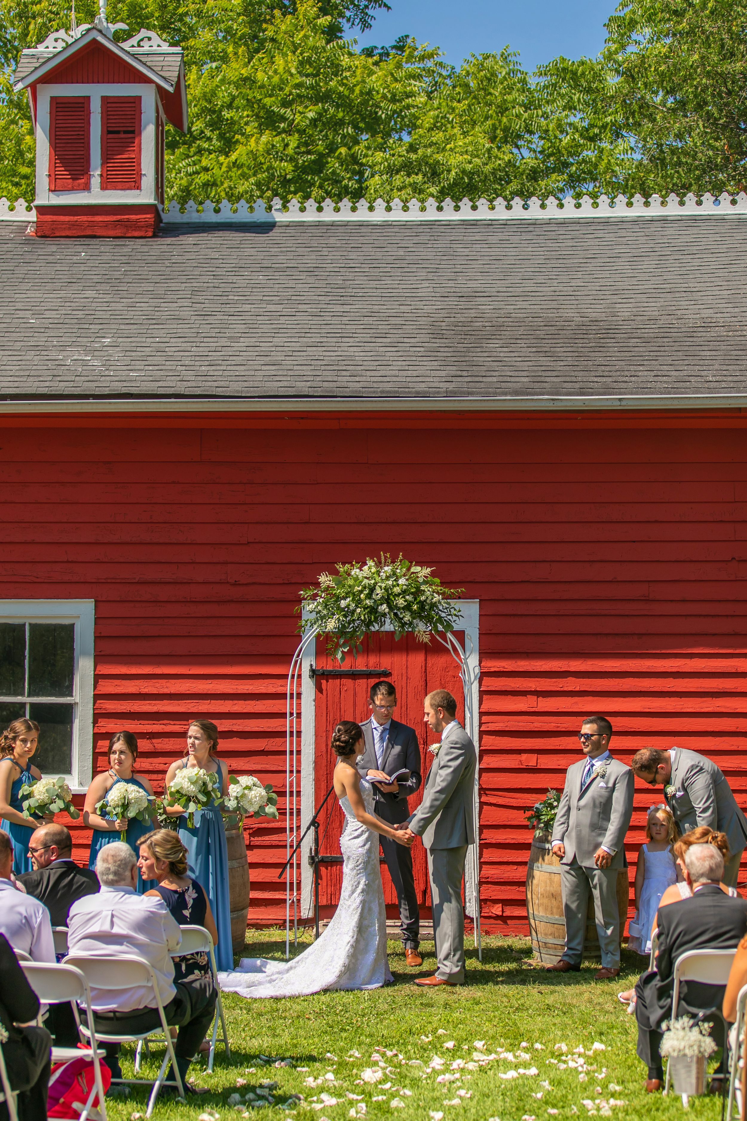 Rustic Backyard Farmhouse Wedding Photos Colborne Ontario by Shawn Van Daele