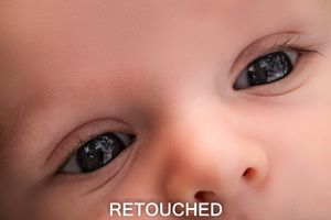 Close up of retouched image by Melbourne family photographer Kate Cashin