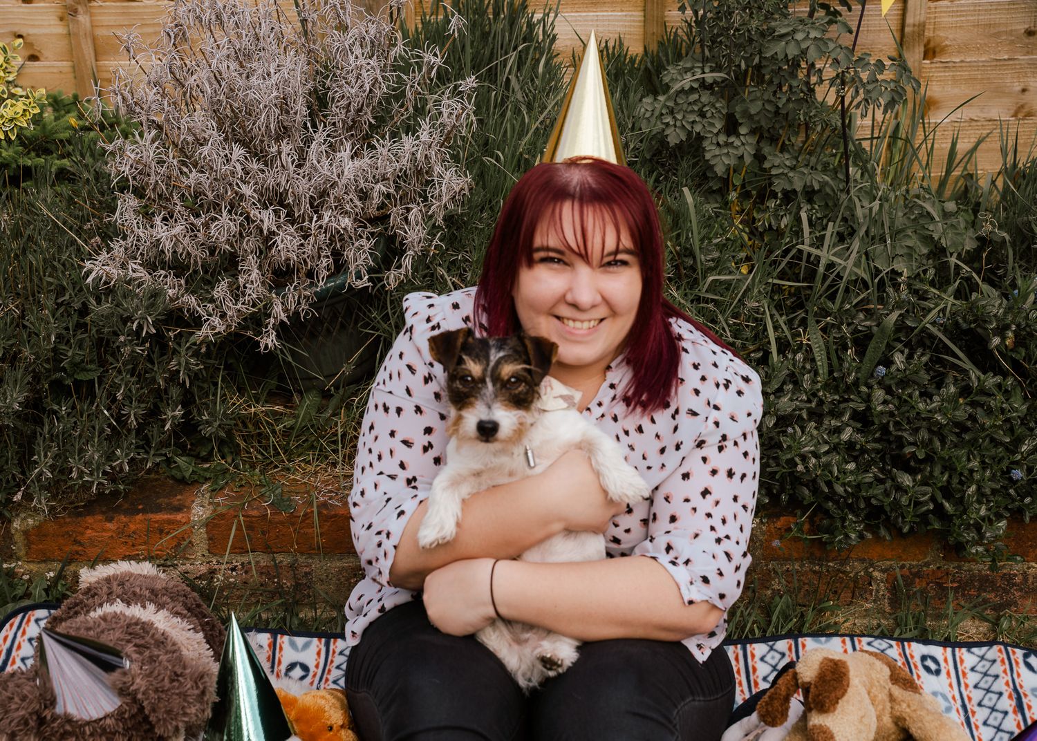 Pet photographer Hampshire with her Jack Russell on his birthday.