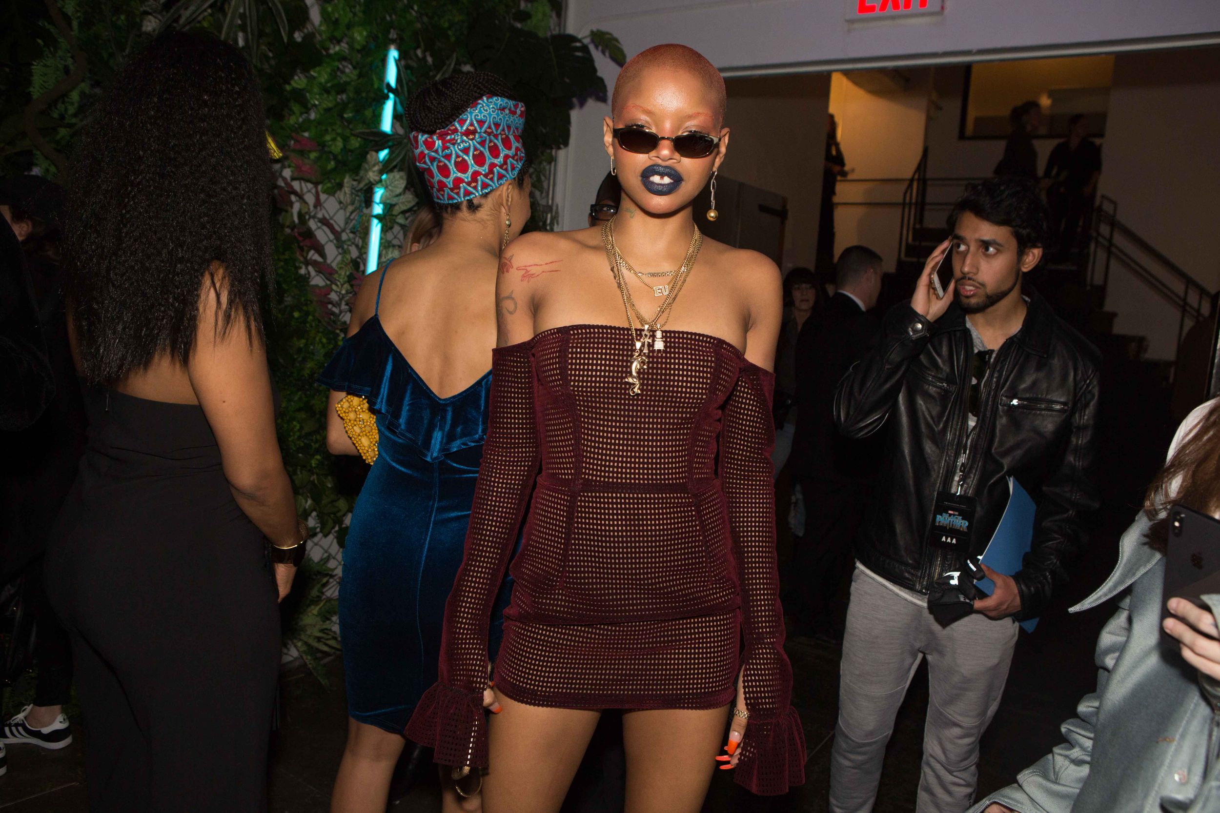 Slick Woods at the Black Panther premiere party shot by photographer Fay Fox of FAYMOUS