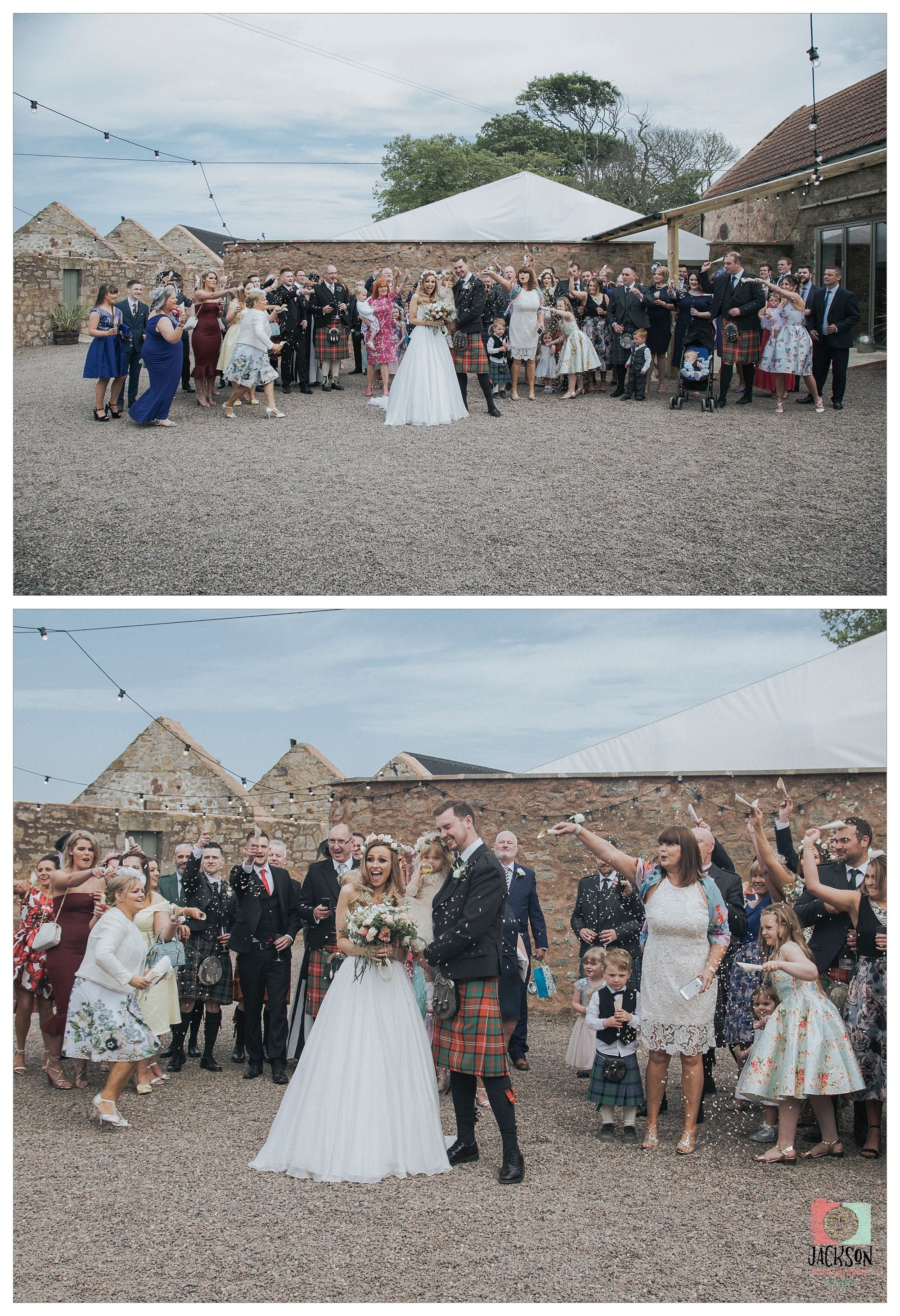 DIY barn wedding venue Fife photographer