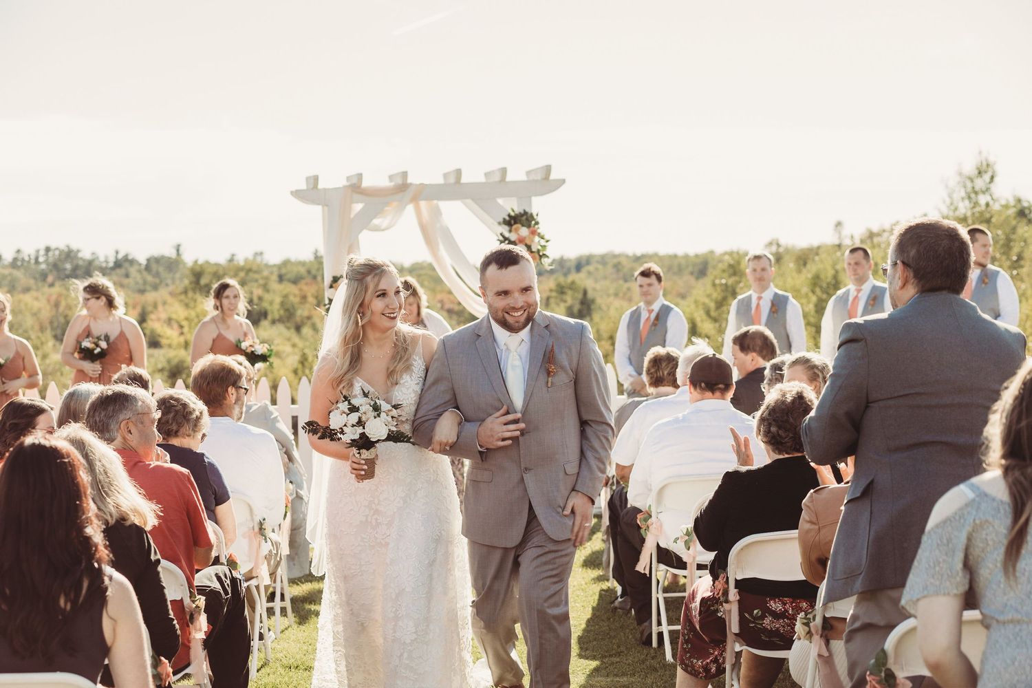 Professional wedding photo - bride and groom