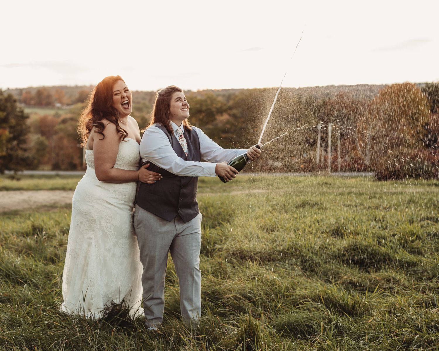 Professional wedding photo - brides