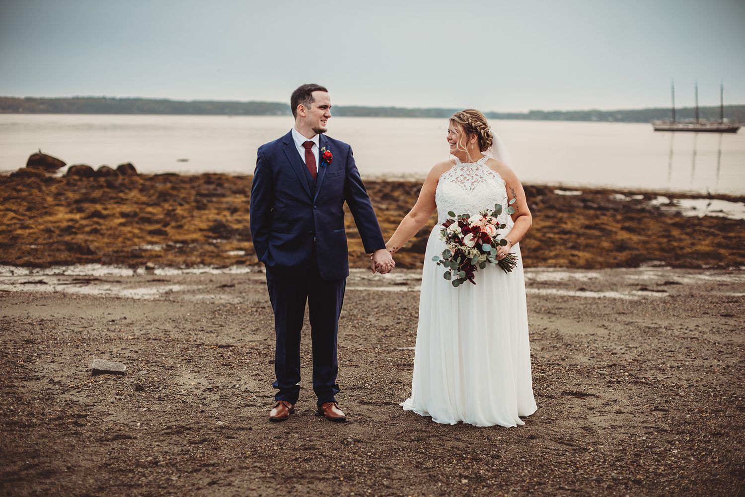 Professional wedding photo - bride and groom