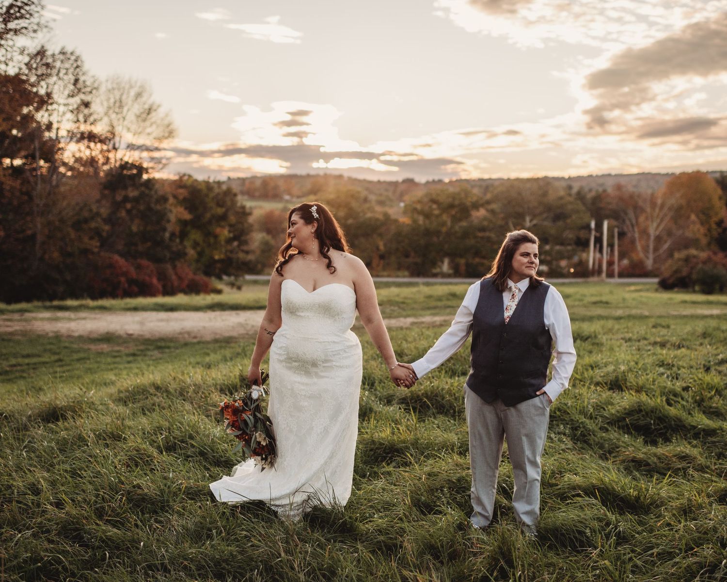 Professional wedding photo - brides