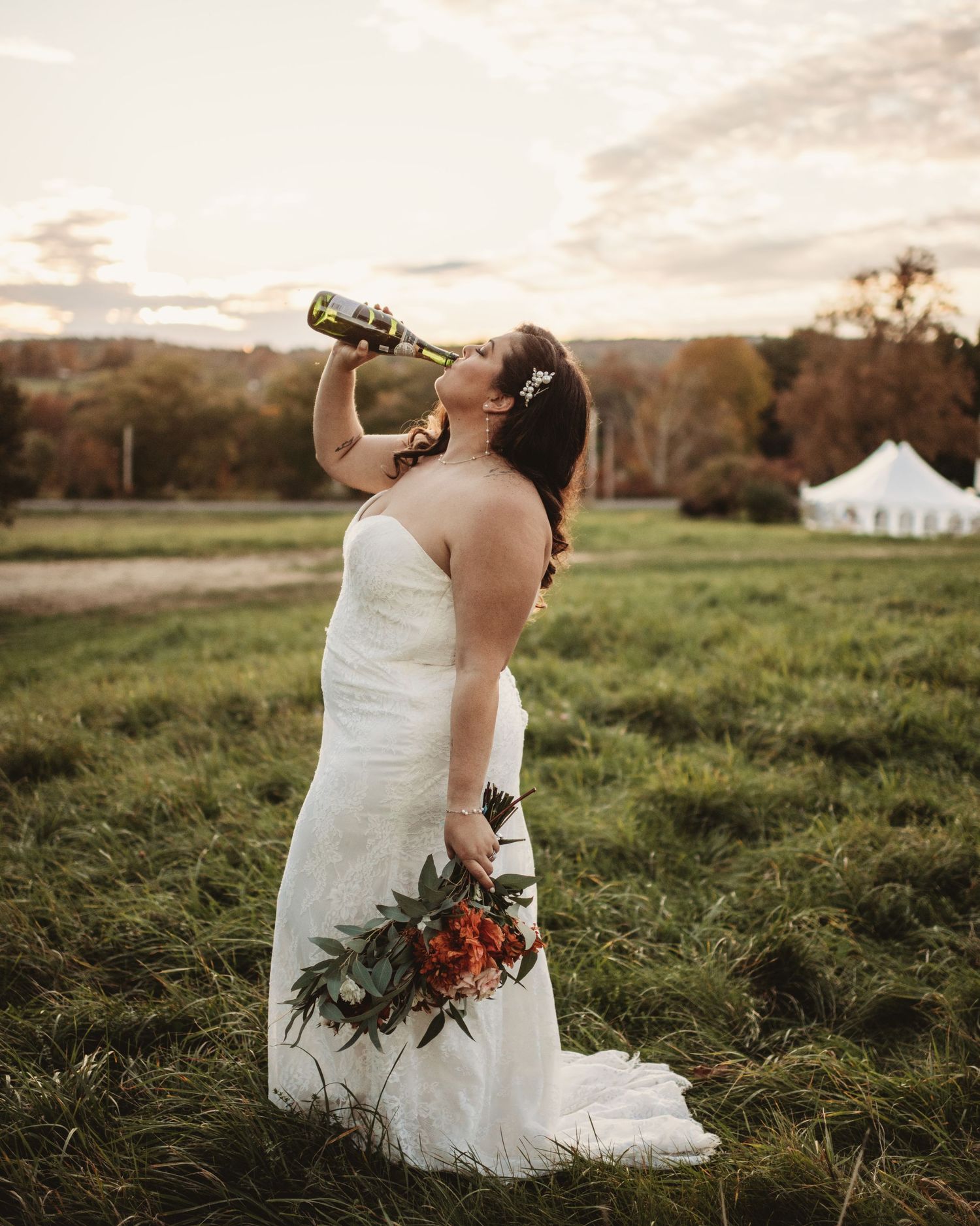 Professional wedding photo - bride
