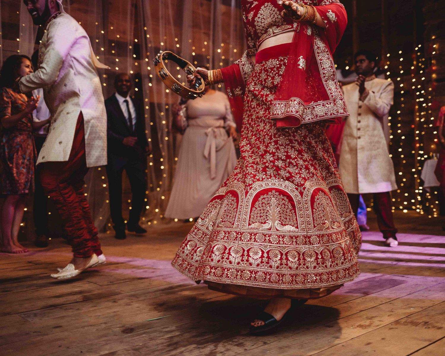 Professional wedding photo - action