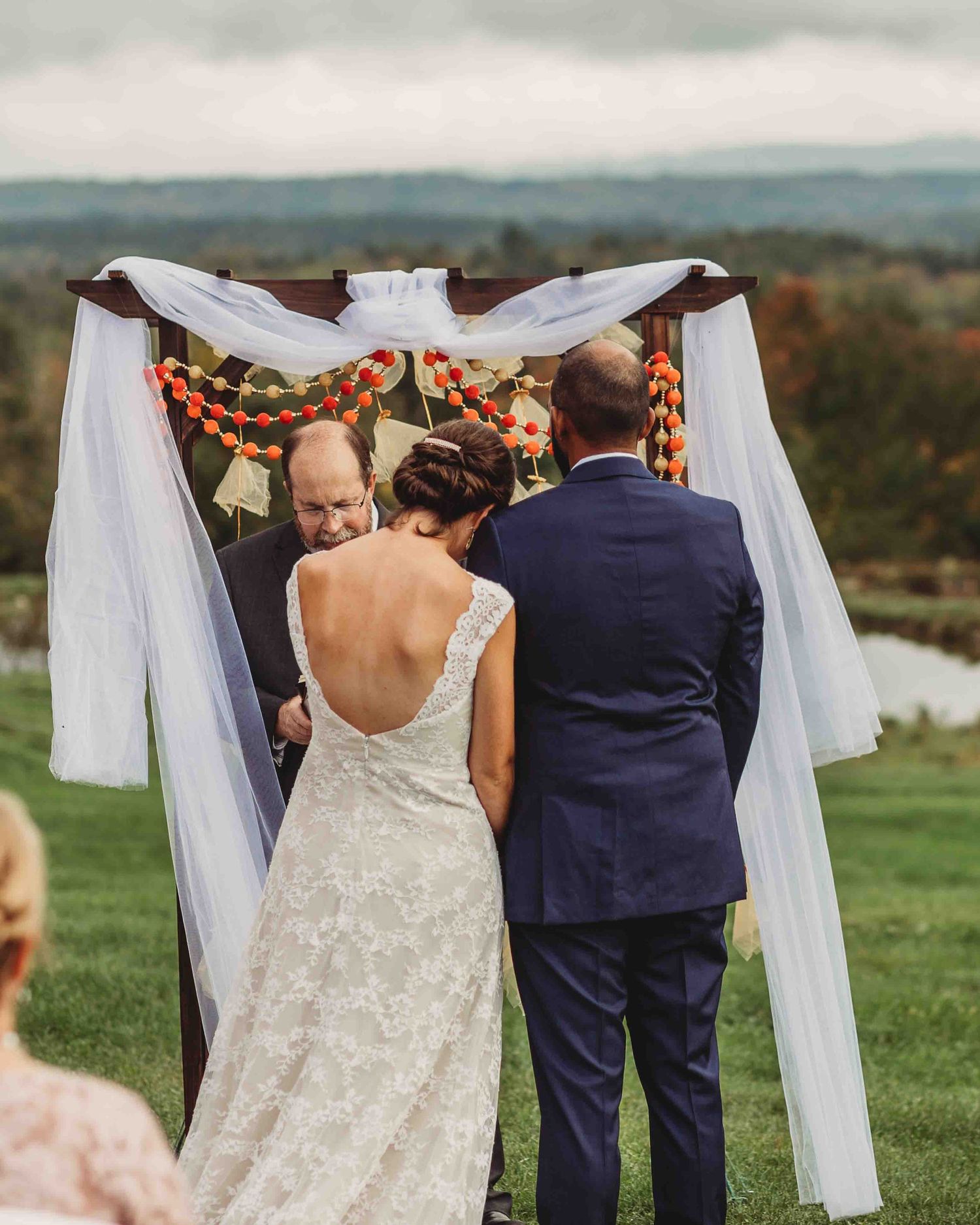 Professional wedding photo - bride and groom