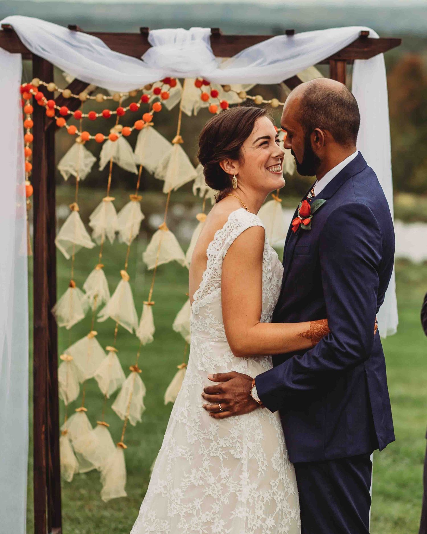 Professional wedding photo - bride and groom