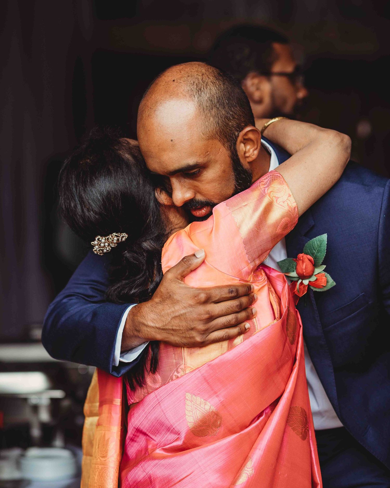Professional wedding photo - action