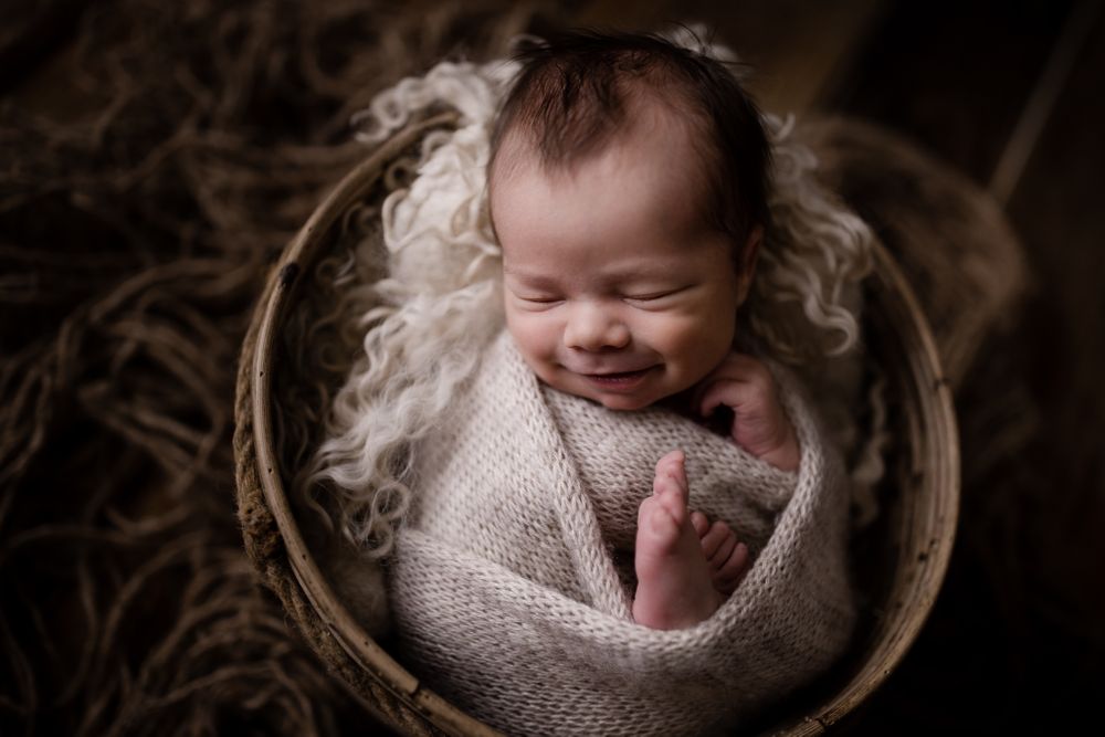 Smiling Newborn