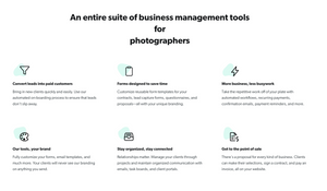 dubsado business management tools for photographers