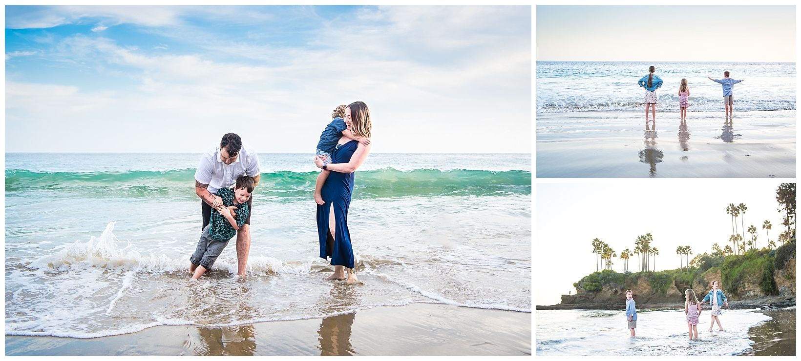 Lifestyle family photograph in Laguna Beach, CA