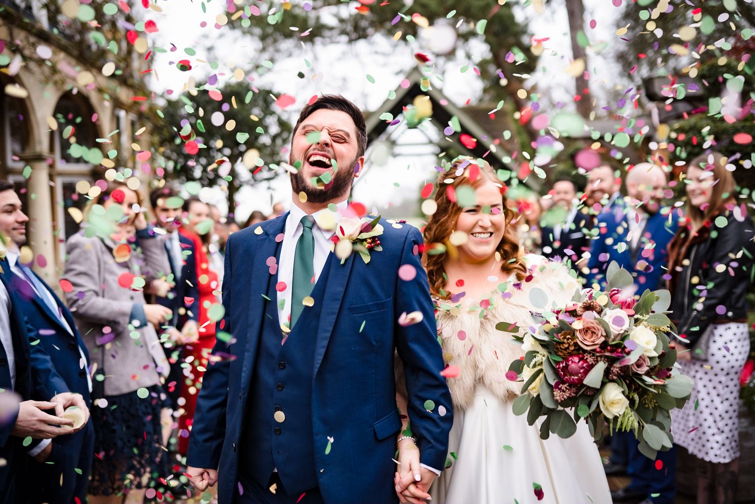 Suffolk Wedding Photographer Confetti Shot