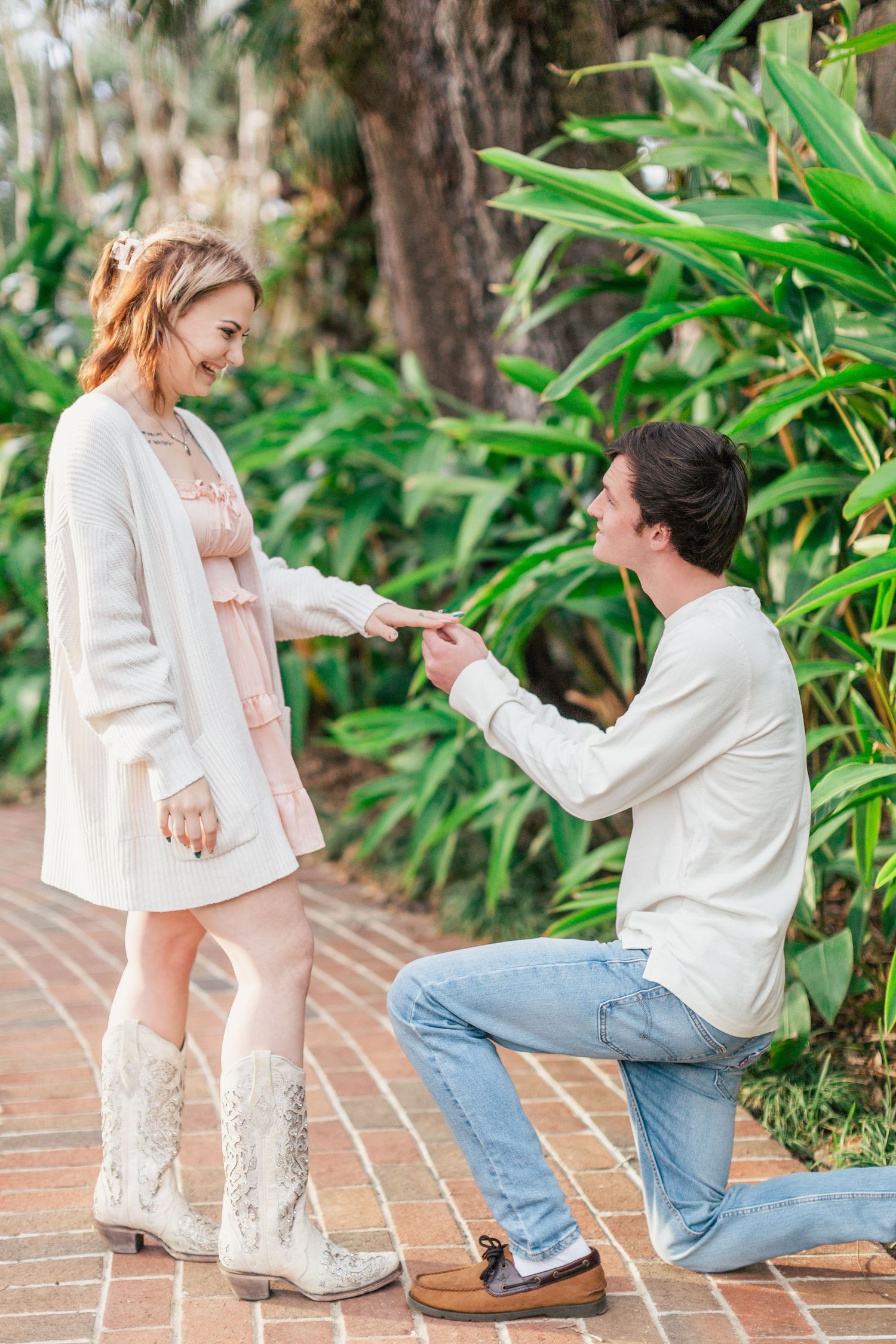 Engagement Photography at Washington Oaks Garden State Park Florida by Barry Mickler