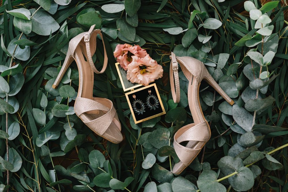 brides wedding shoes stationery
