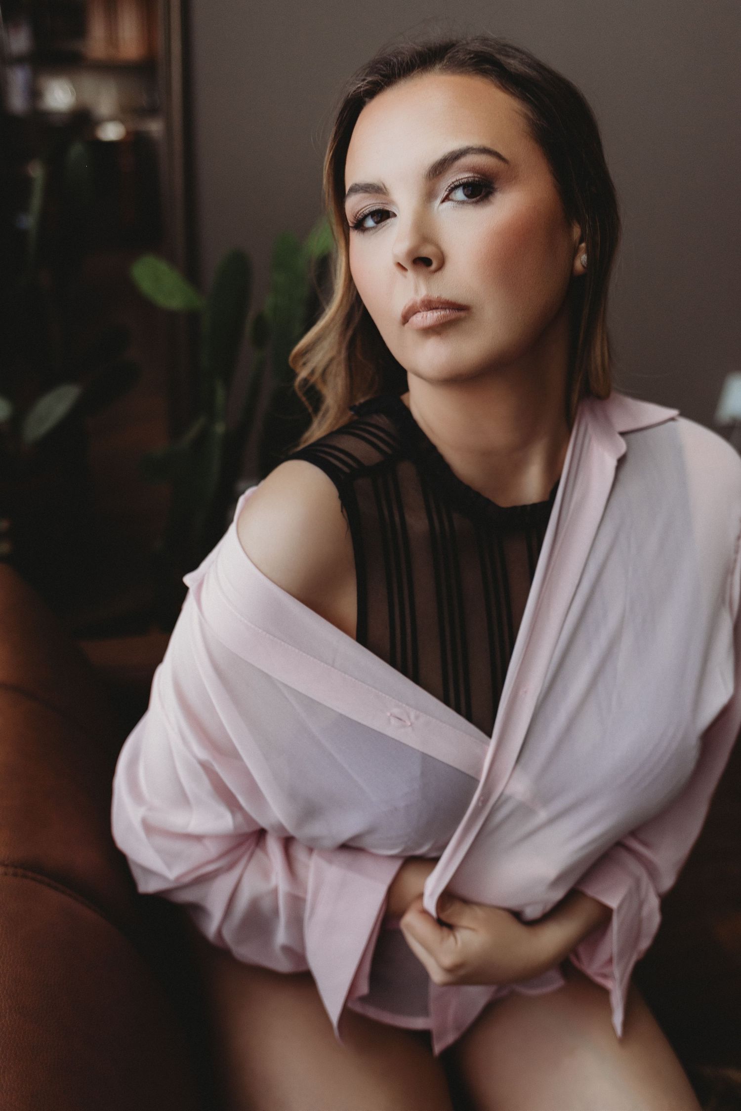 Professional photo of a woman in lingerie