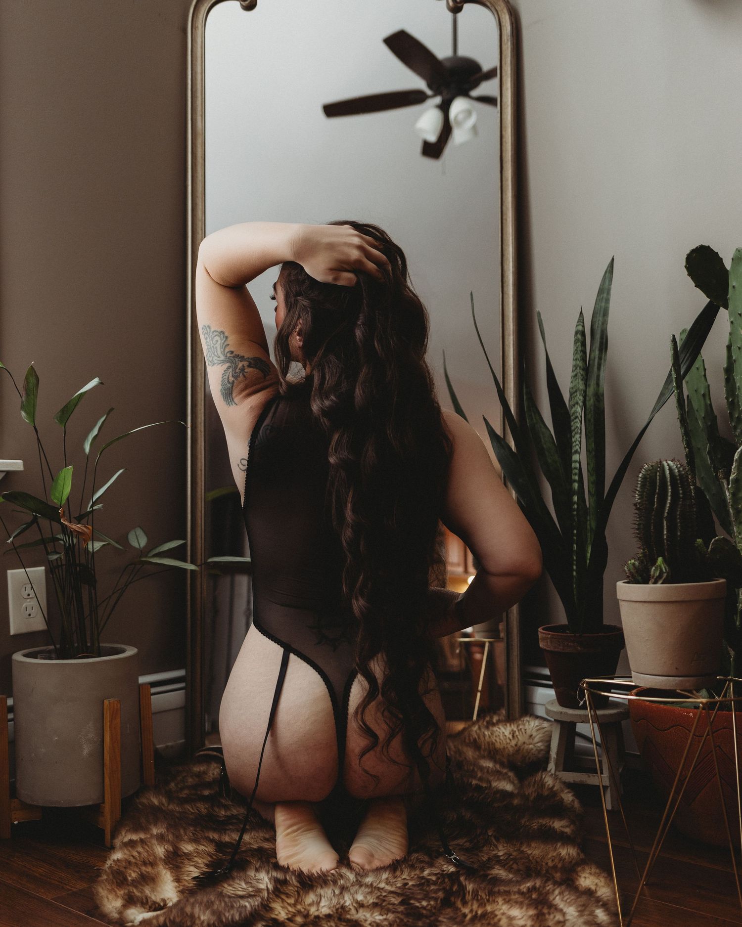 Professional photo of a woman in lingerie