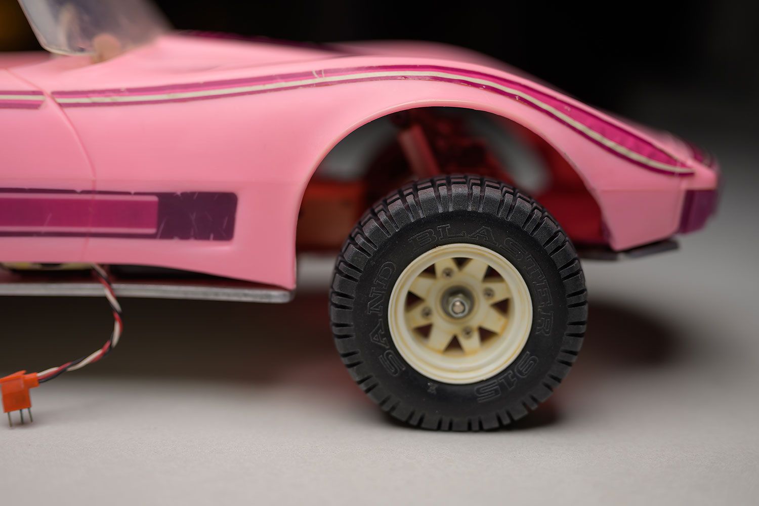 Wheel of Gizmo's Corvette