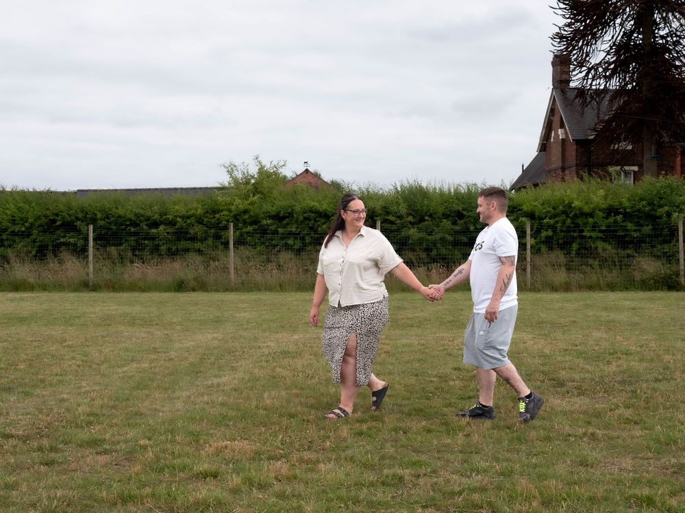 Derby secure field engagement shoot with children and dog