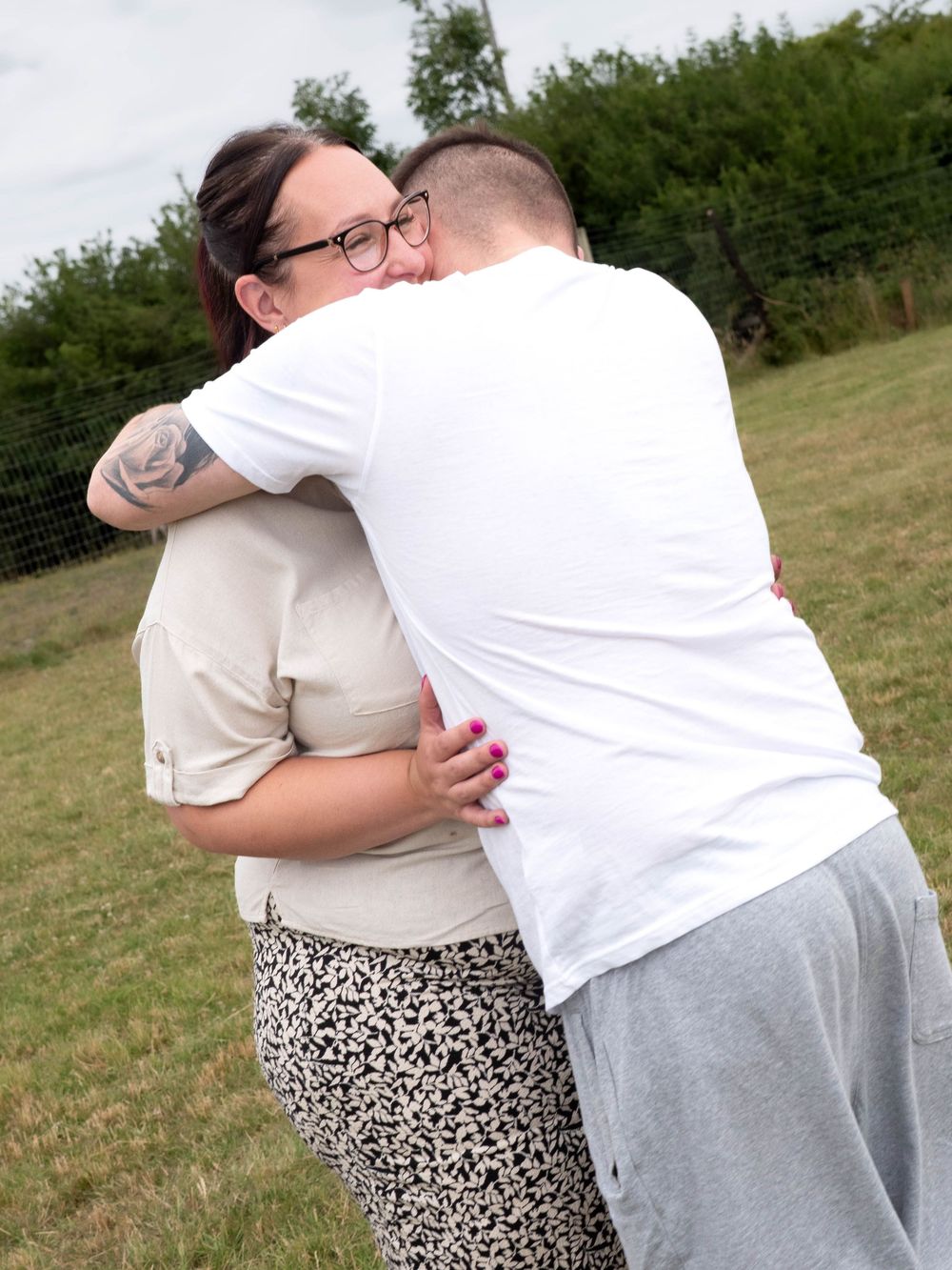Derby secure field engagement shoot with children and dog