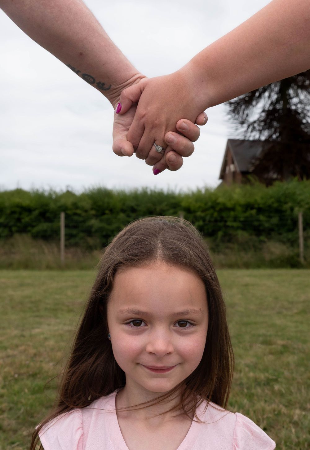 Derby secure field engagement shoot with children and dog